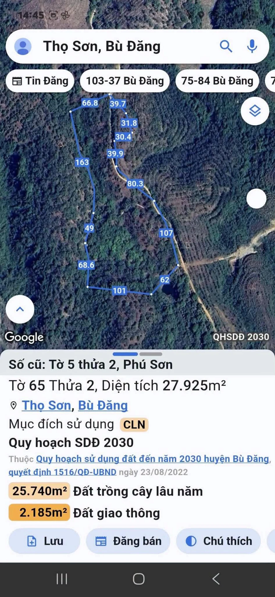 Bán lô đất 280m mặt đường Phú Sơn 1 tỷ 550 triệu - Ảnh 1