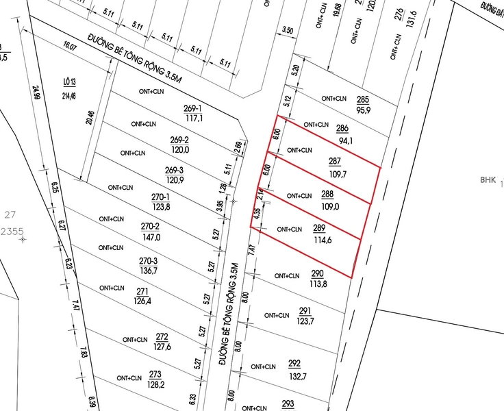 Bán lô đất thổ cư 109m2 Diên Tân, Diên Khánh