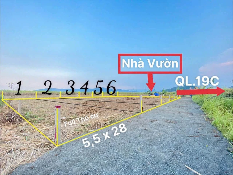 Bán đất 153,8m² giá 195 triệu tại xã Đức Bình, Đắk Lắk