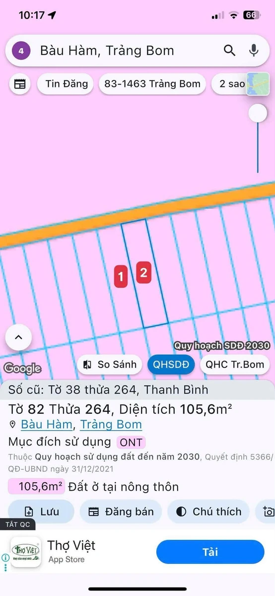 Bán 2 lô đất liền kề Vườn Táo 100m² sổ riêng 650 triệu/lô - Ảnh 1