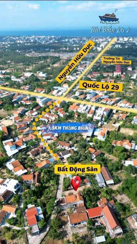 Bán đất thổ cư 125m2 ven biển khu phố Phú Hòa, Hòa Hiệp Trung, Đắk Lắk giá 800 triệu