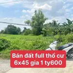 Bán đất thổ cư 6x45m ấp 5, Đức Hòa Đông, Long An giá 1,6 tỷ - Ảnh thu nhỏ 1