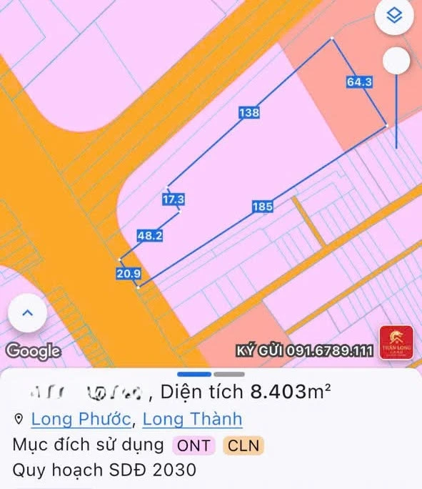 Bán nhà xưởng 8.403m² mặt tiền QL51 Long Thành, Đồng Nai 65 tỷ - Ảnh 1