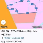Bán đất mặt tiền Võ Thị Sáu Phước Hải 900m2 giá 8 tỷ - Ảnh thu nhỏ 1
