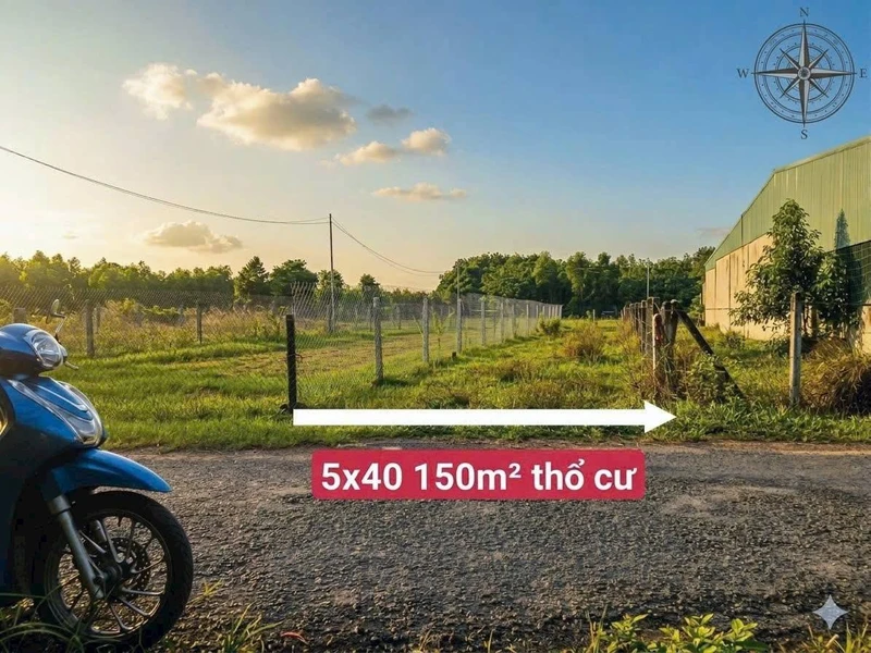 Bán đất thổ cư 150m2 mặt tiền nhựa tại Phước Thạnh, Gò Dầu, Tây Ninh giá 700 triệu