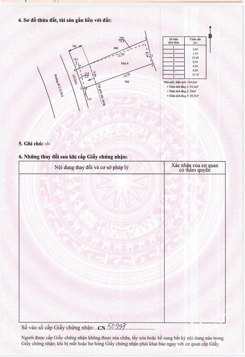 Bán nhà 1 trệt 2 lầu 74.9m² Phước Lý Bình Chánh - Ảnh thu nhỏ 3