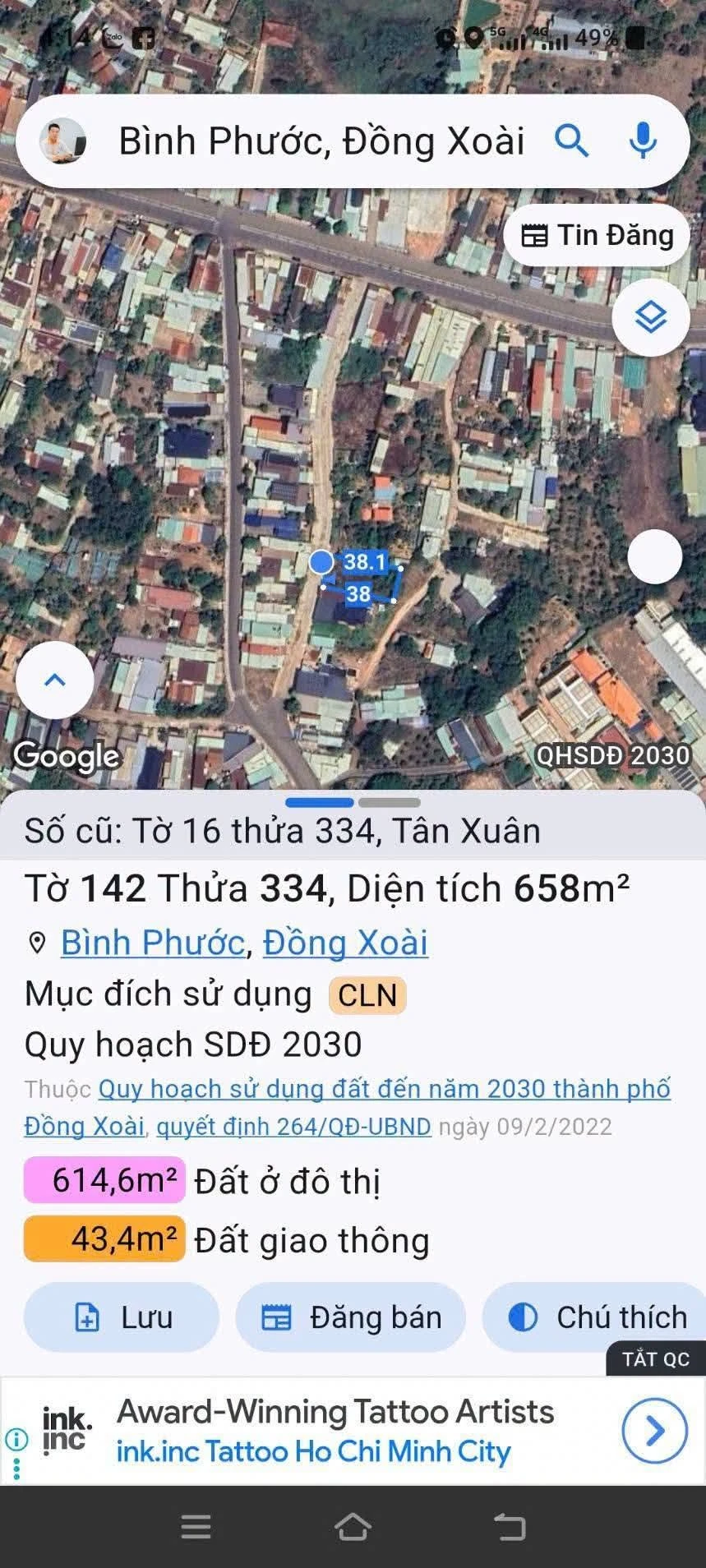 Bán đất Phường Tân Xuân 154m2, giá 3 tỷ 680 triệu - Ảnh 1
