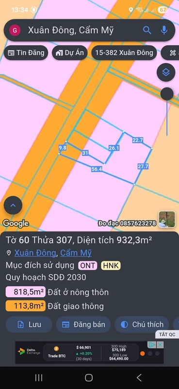Nhà bán Long Hải 100m² 3 phòng ngủ 4 tỷ 300 276m2