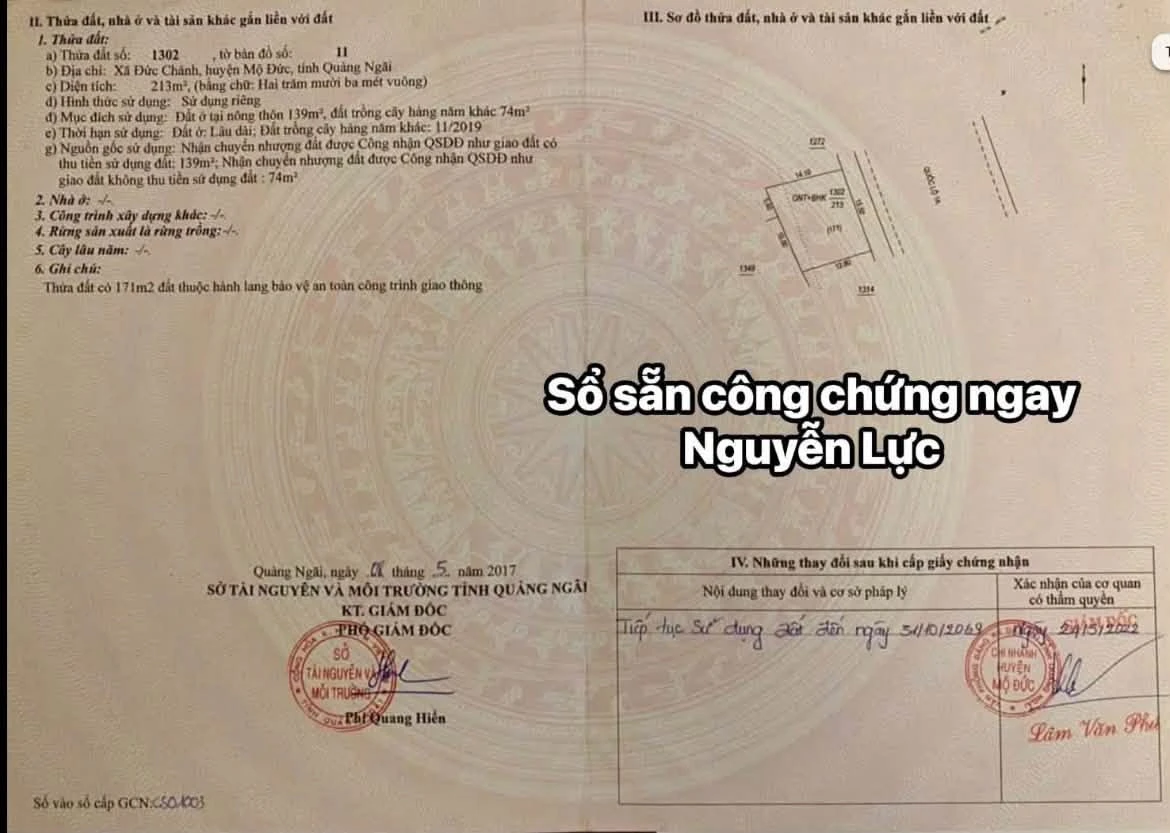 Bán biệt thự vườn mặt tiền Quốc Lộ 1A, 213m2, giá 2 tỷ, xã Mỏ Cày - Ảnh thu nhỏ 3