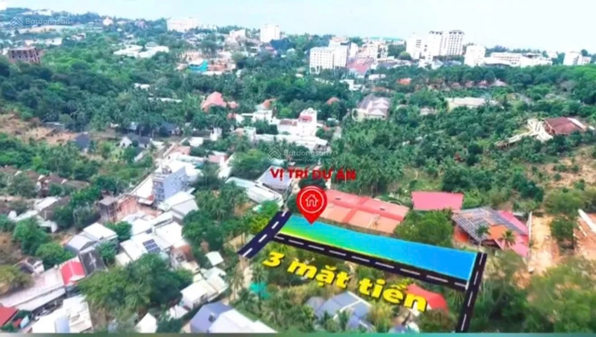 Bán 1133m2 lô góc 3 mặt tiền đường 7m đẹp hẻm 91 Trần Hưng Đạo thích hợp xây KS, bungalow - Ảnh 1