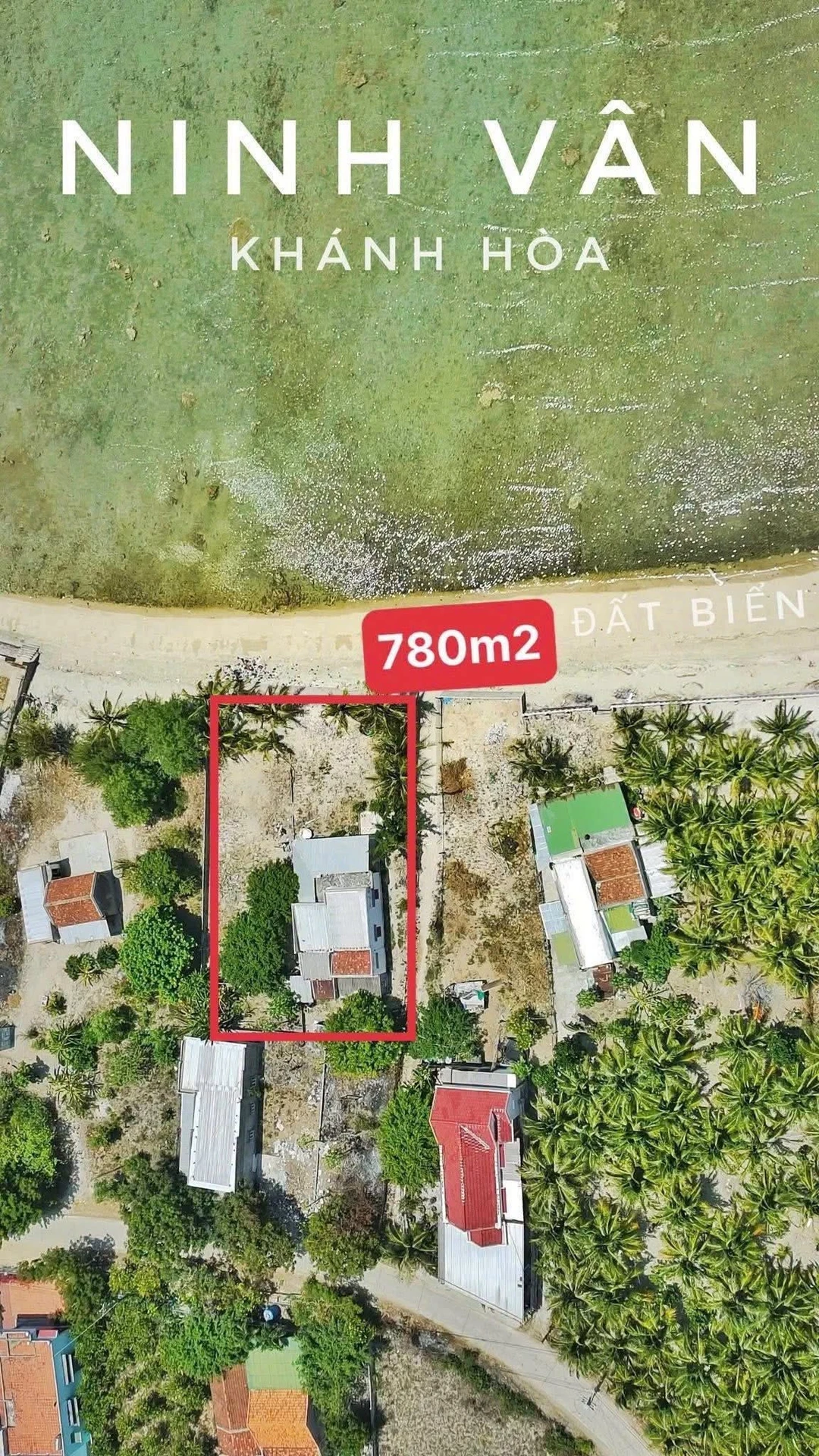 Bán lô đất 780m2 mặt biển Ninh Vân, Khánh Hòa - Ảnh 1