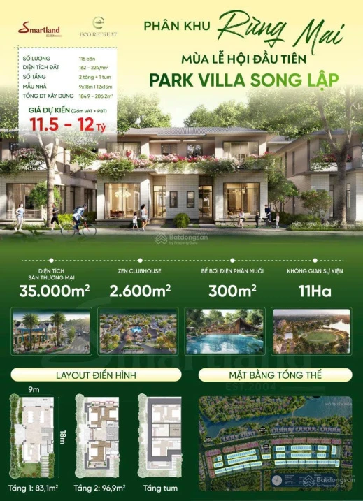 Suất ngoại giao chiết khấu 18% nhà phố, villas, căn hộ Eco Retreat 2 MT sông. Trực tiếp CĐT Ecopark - Ảnh thu nhỏ 2