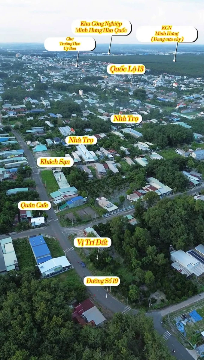 Bán đất mặt tiền 140 m² kinh doanh Minh Hưng, Bình Dương - Ảnh thu nhỏ 2