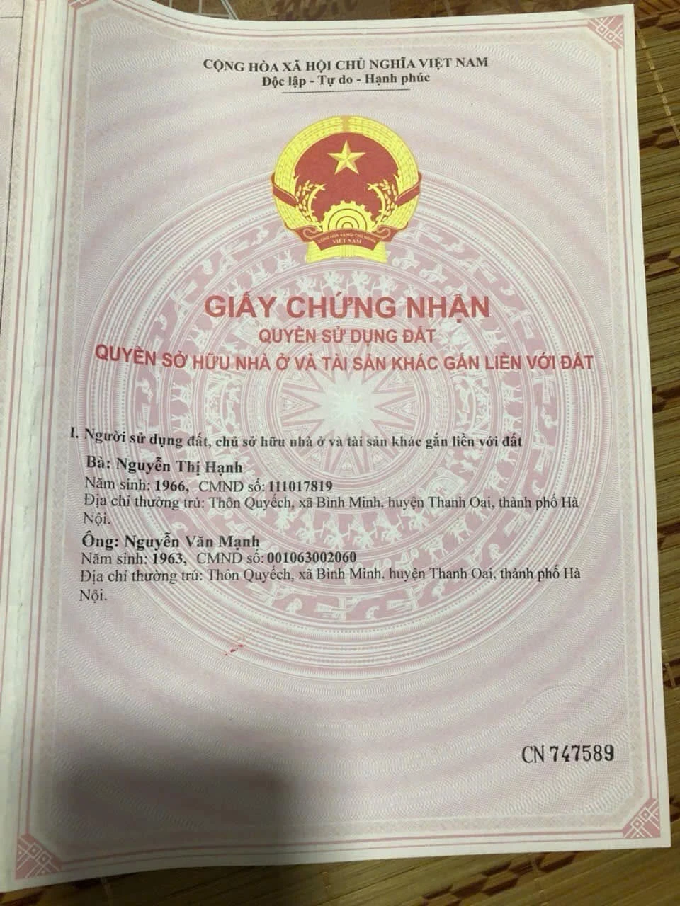 Bán lô đất 434m2 Thanh Lãm Phú Lãm Hà Đông 12tr/m2 - Ảnh 1