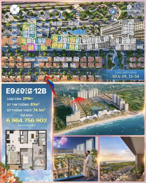 BeachTro Tower 2PN + view pháo hoa, Sunworld, biển giá 6,12 tỷ, CK lên đến 24,5%. LH 0909 407 *** - Ảnh 1