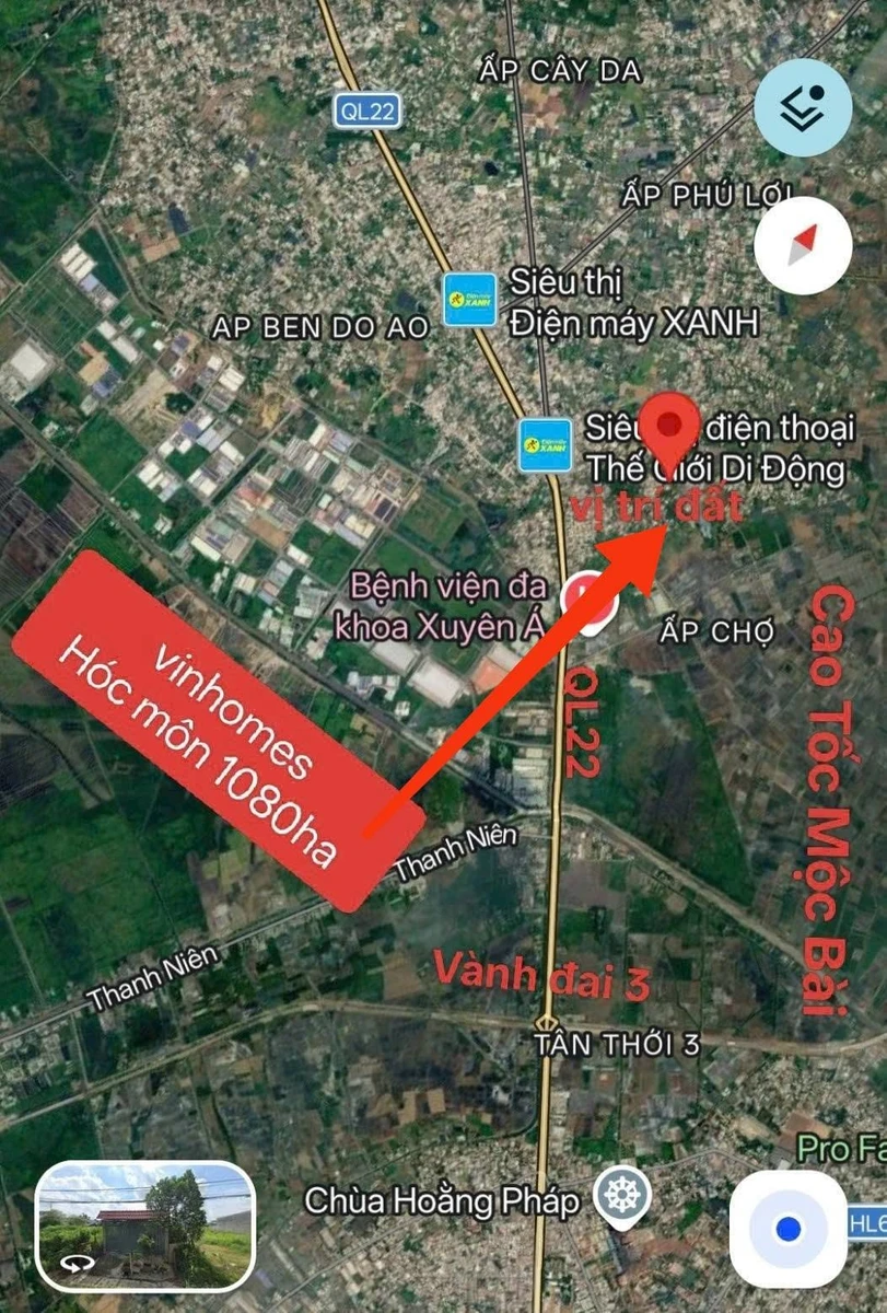 Bán lô đất mặt tiền 146m² Hóc Môn gần Vinhomes 2.7 tỷ - Ảnh thu nhỏ 4