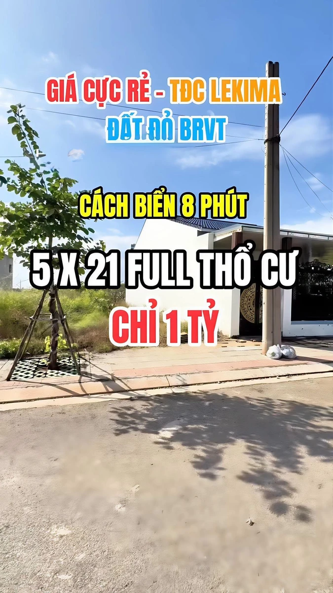 Bán đất tá định cư 107m2 Xã Đất Đỏ giá 1 tỷ - Ảnh thu nhỏ 3