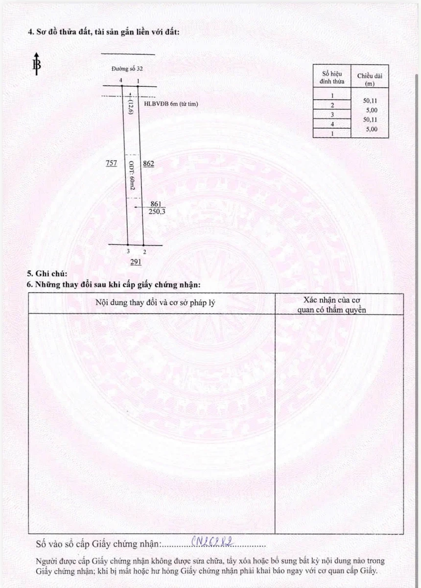 Bán đất Chơn Thành Đồng Nai 60m2 khu công nghiệp Becamex - Ảnh thu nhỏ 5