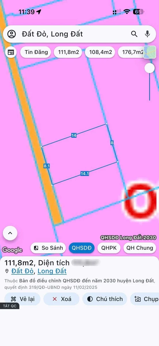 Bán đất nền 108m2 tại Xã Đất Đỏ, Nhà Bè - Ảnh thu nhỏ 5