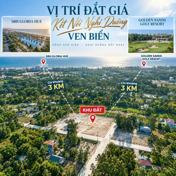 Chỉ 295tr sở hữu ngay đất biển Vinh An đường 13m5 | Hạ tầng hoàn thiện