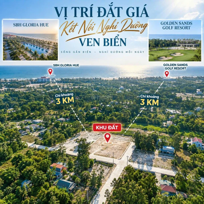 Chỉ 295tr sở hữu ngay đất biển Vinh An đường 13m5 | Hạ tầng hoàn thiện - Ảnh 1