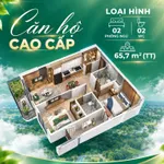 Căn hộ 2PN Eco Palace Buôn Ma Thuột tầng 33, hướng Tây Nam, 63,8m2 giá 2,93 tỷ - Ảnh thu nhỏ 8
