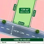 Bán đất Bình Thạnh 134m² mặt tiền 8,6m GPXD 7 tầng giá 208 tr/m² - Ảnh thu nhỏ 1