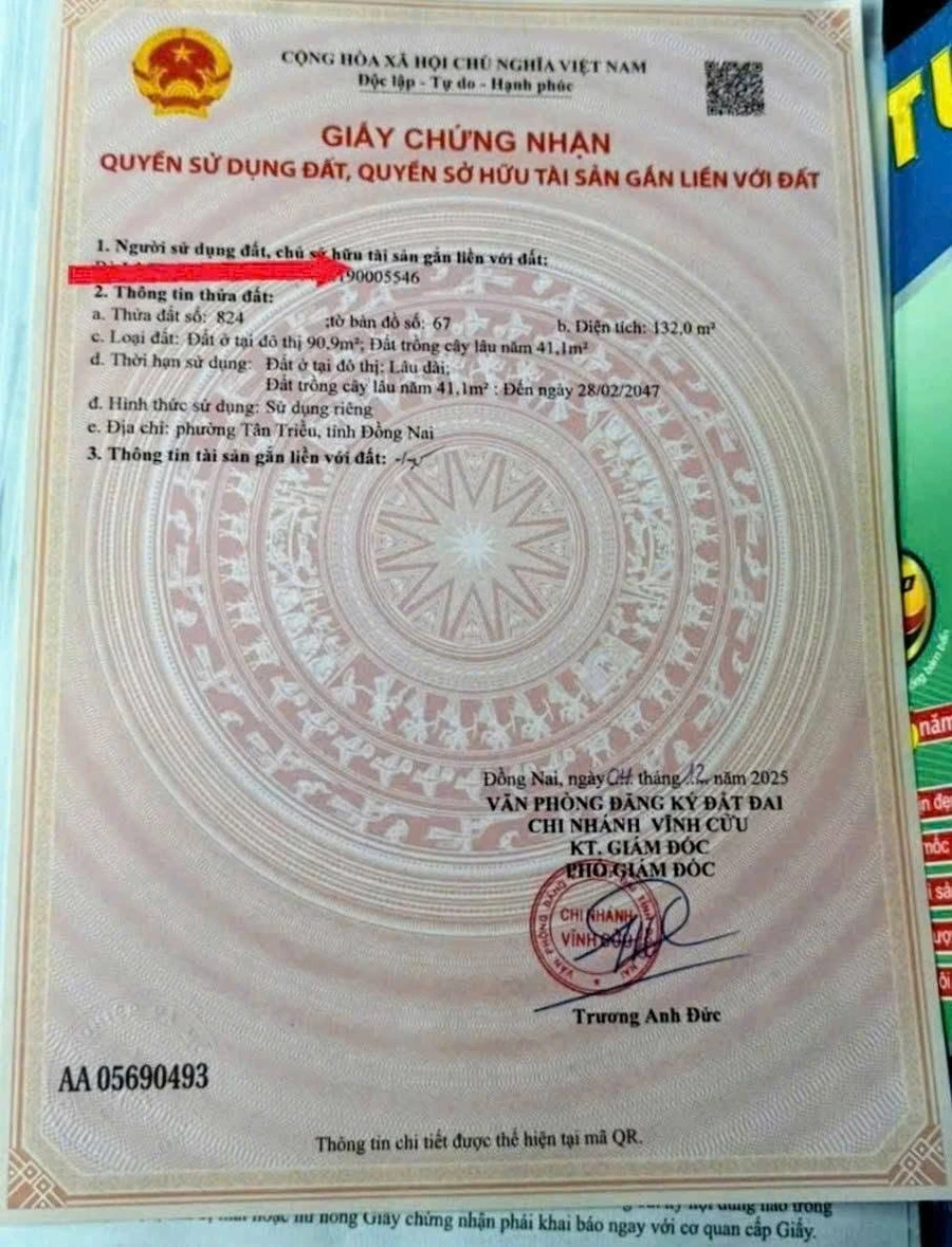 Bán đất mặt tiền đường Ông Binh 132m2, Phường Tân Triều, Đồng Nai - Ảnh thu nhỏ 4