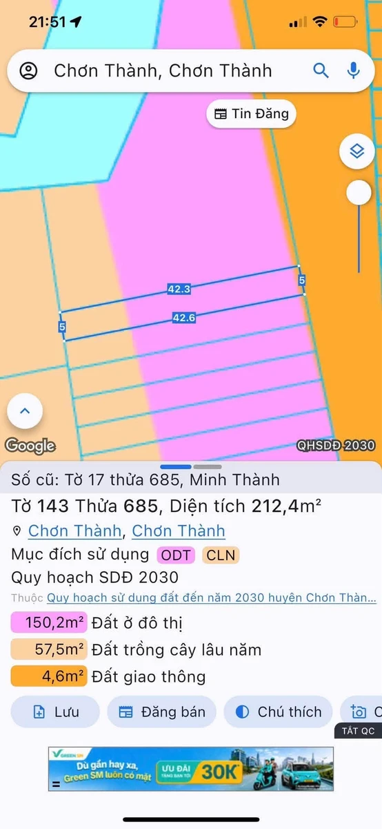 Bán lô đất 200m2 gần KCN Becamex, Bình Dương - Ảnh thu nhỏ 5