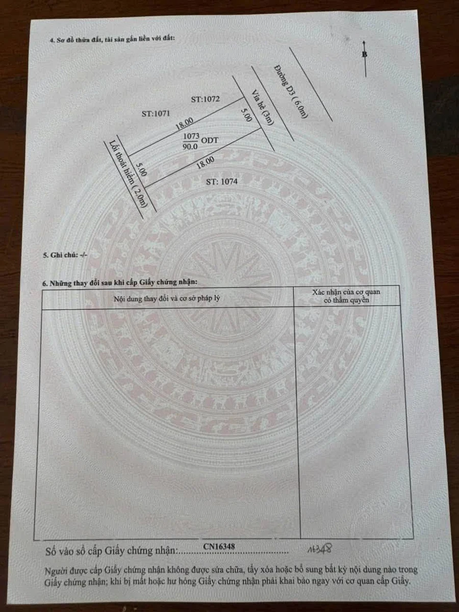 Bán nhà 3 tầng 4PN 90m2 Thủ Dầu Một 6 tỷ - Ảnh thu nhỏ 3