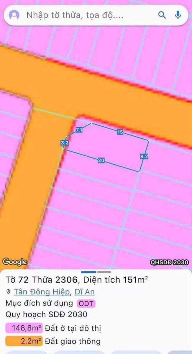 Bán lô đất góc 151m² KDC DAPARK Dĩ An Bình Dương 6.6 tỷ - Ảnh thu nhỏ 2