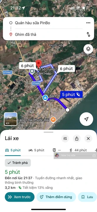Mặt tiền đường ven biển Võ Văn Kiệt ngay ủy ban xã Phước Hải - đường mở 36m - 310m2 - 100m2 thổ cư - Ảnh thu nhỏ 3
