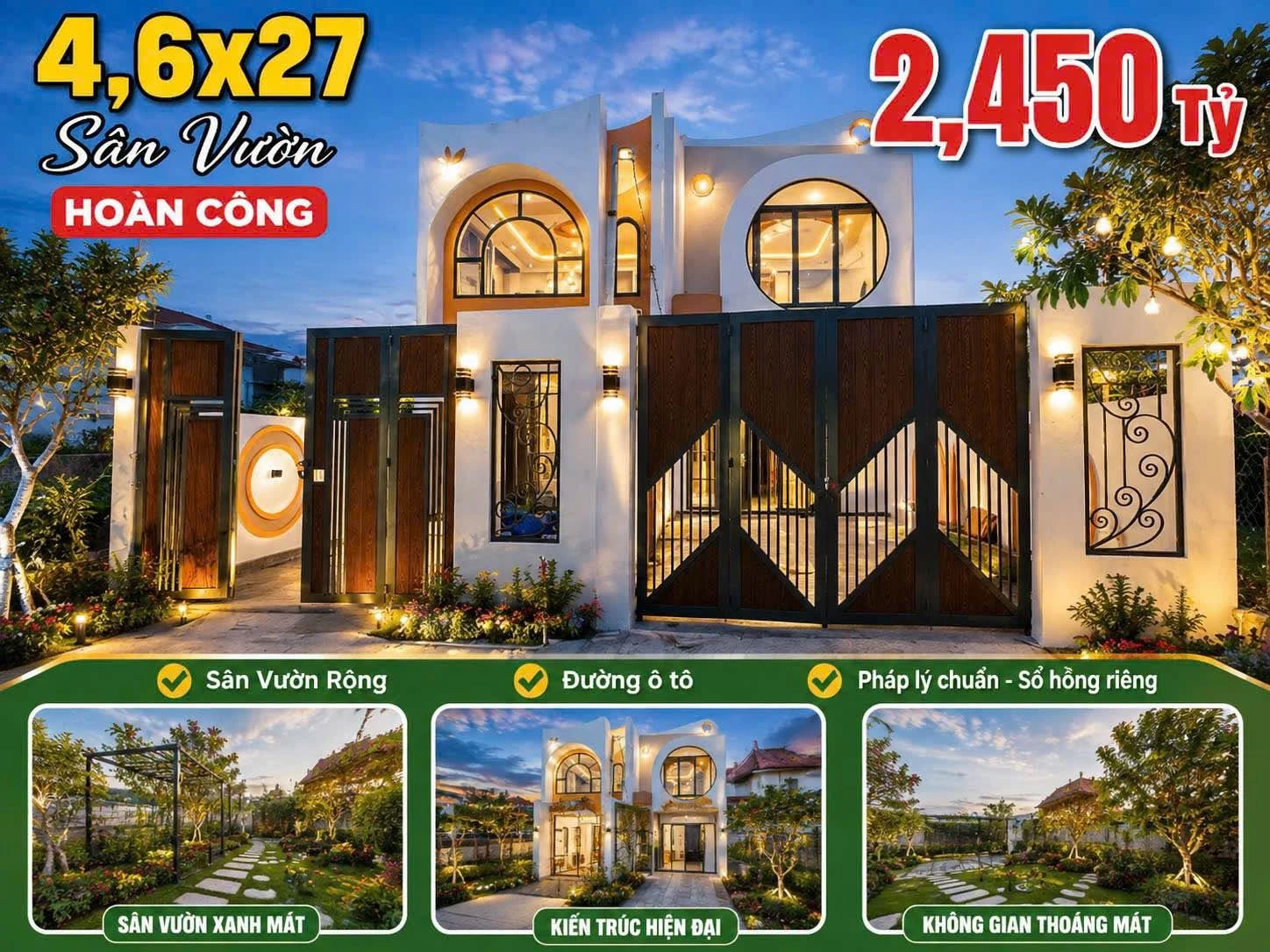Bán nhà 3PN Phước Lý Cần Giuộc 124m² 2,45 tỷ - Ảnh 1