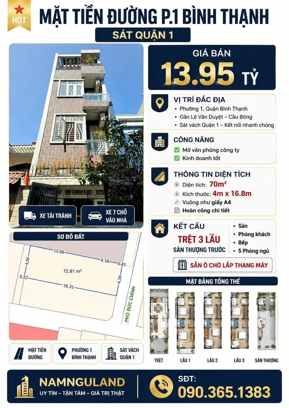 Nhà bán 4 tầng 101m2 Lê Lợi Gò Vấp 5,2 tỷ 12ty800tr