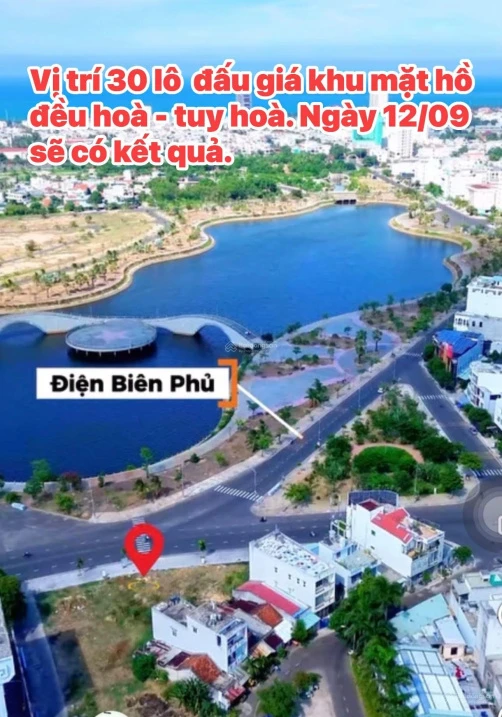 Đất đấu giá view ngay hồ điều hoà trung tâm thành phố Tuy Hoà Phú Yên đường ô tô chỉ 2,8 tỷ/lô - Ảnh thu nhỏ 5