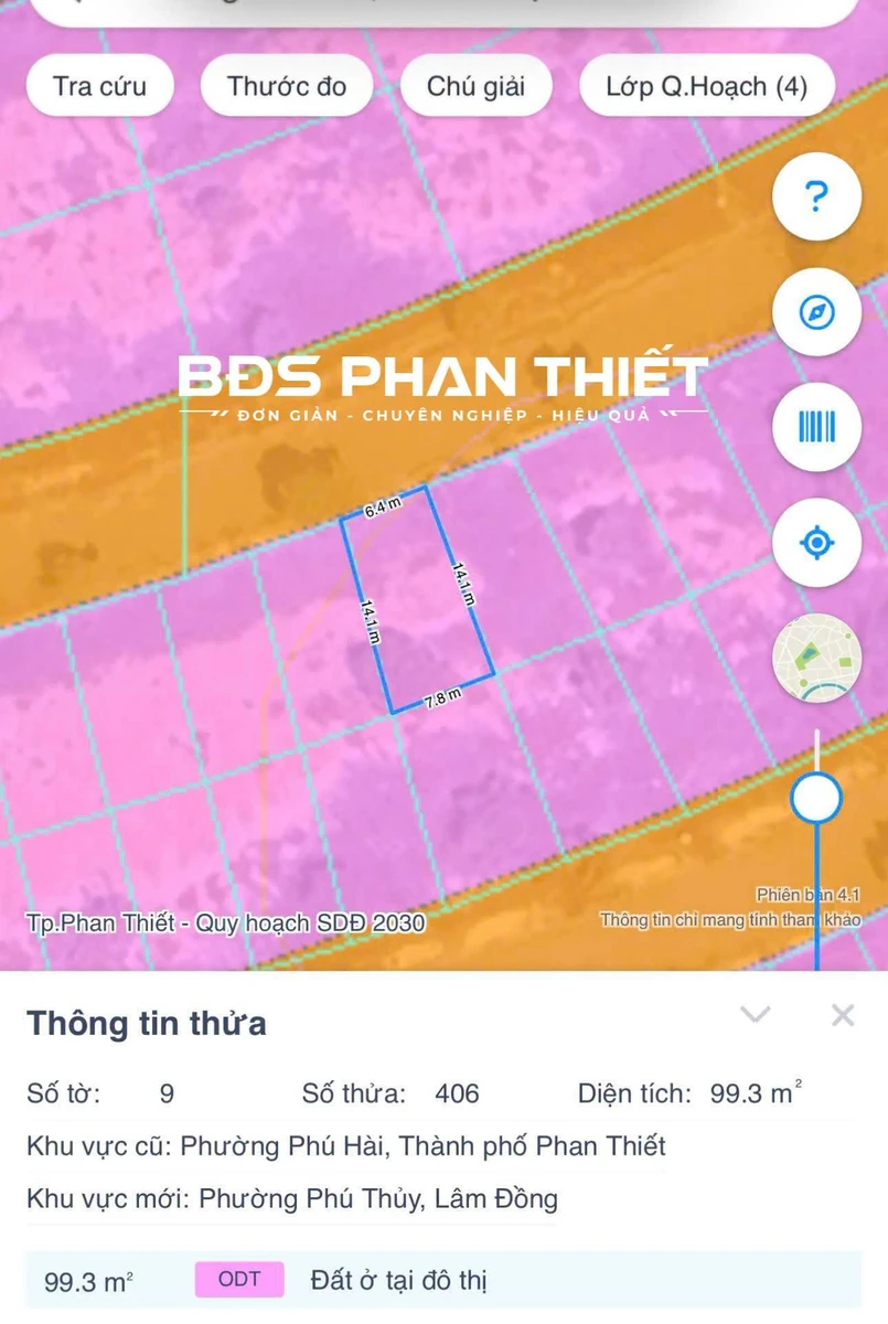 Bán đất nền Queen Pearl Phan Thiết 99,3m2 full thổ cư 2 tỷ - Ảnh thu nhỏ 2