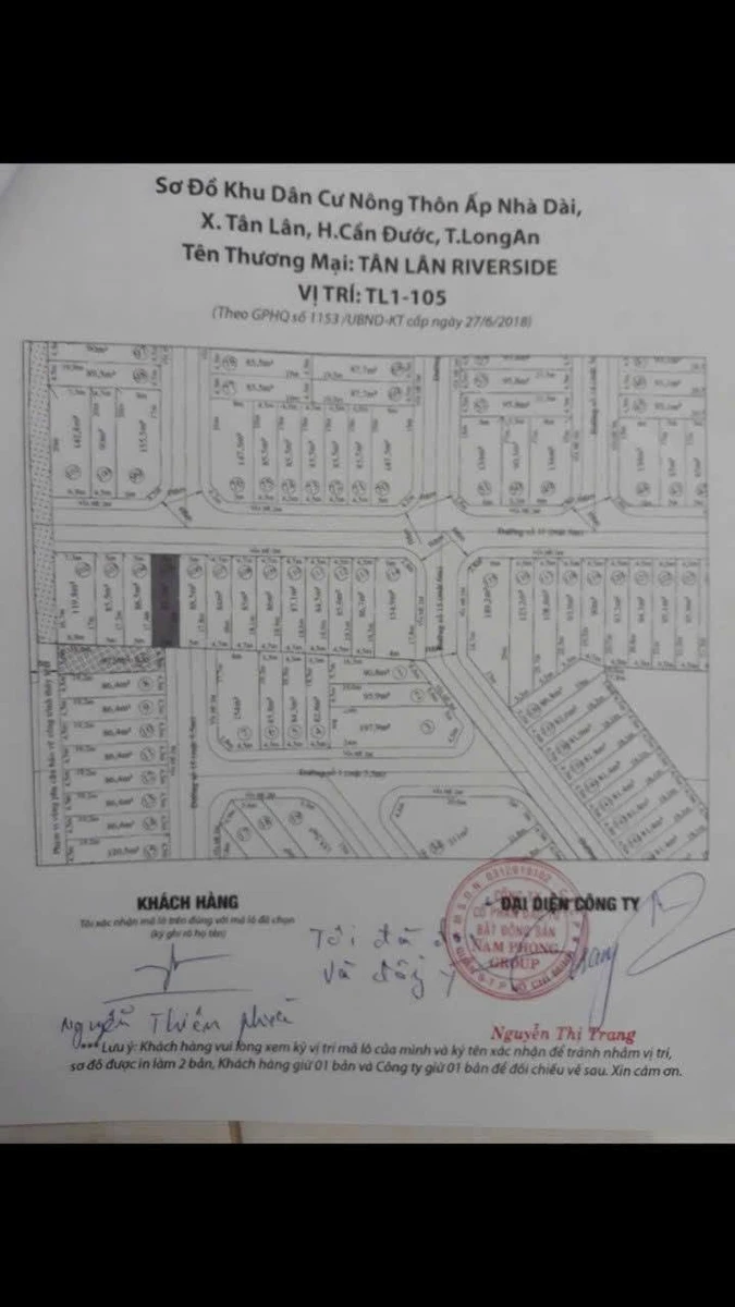 Bán nền đất 87m² thổ cư Tân Lân Nam Phong Cần Dước 790 triệu - Ảnh thu nhỏ 5