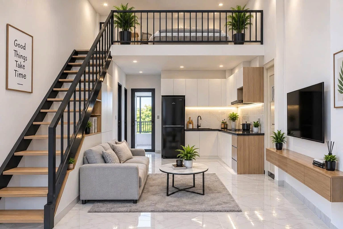 Bán căn hộ dịch vụ cao cấp 200m2 20 phòng Bình An Mới - Ảnh thu nhỏ 4