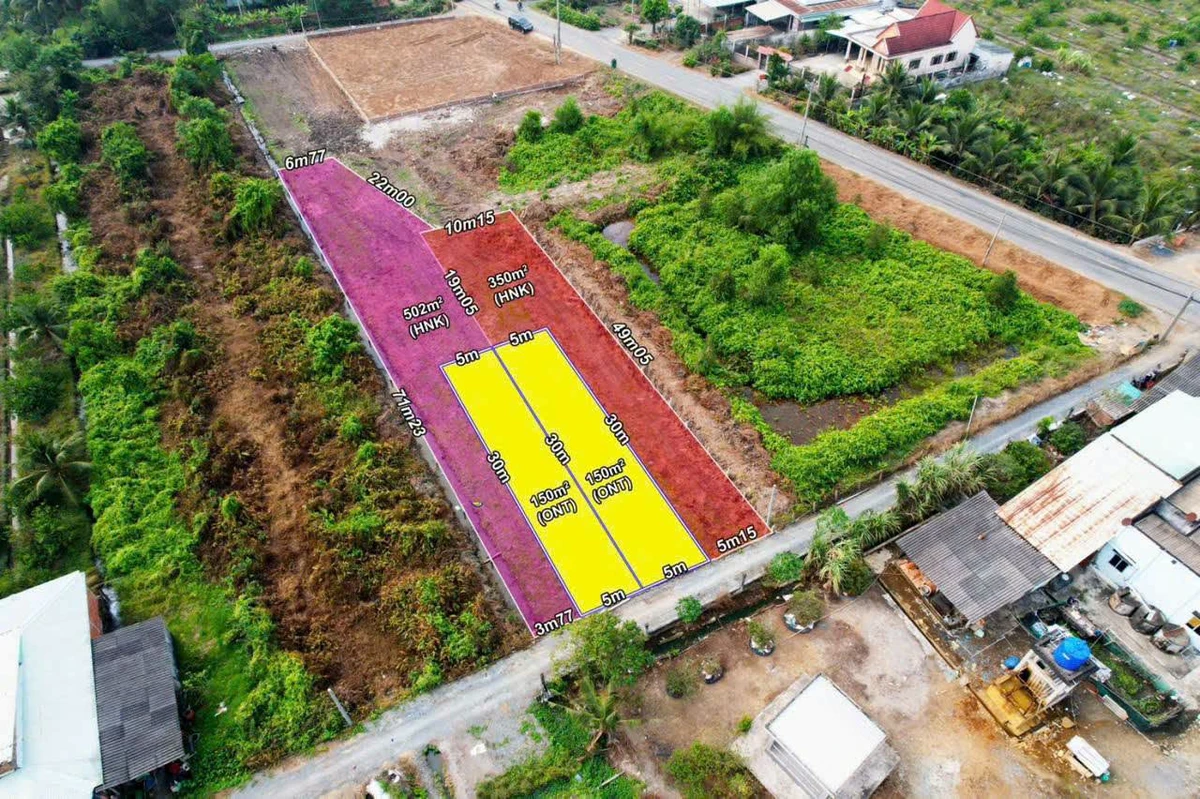 Bán đất 500m² (150m² thổ cư + 350m² vườn) tại Bến Lức Long An, 1 tỷ 150 triệu - Ảnh thu nhỏ 2