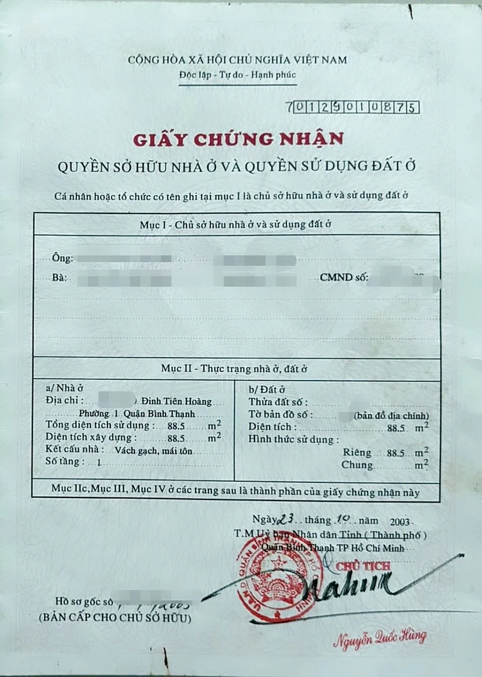 Bán nhà mặt tiền đường Diên Hồng 88,5m2, Phường 1, Bình Thạnh, giá khoảng 11,9 tỷ - Ảnh 1