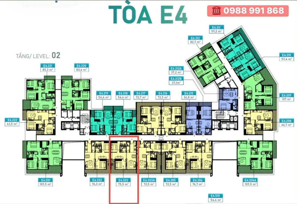 Bán căn hộ 2PN2VS 75,5m² view sông Ecoriverside Hải Dương - Ảnh thu nhỏ 2