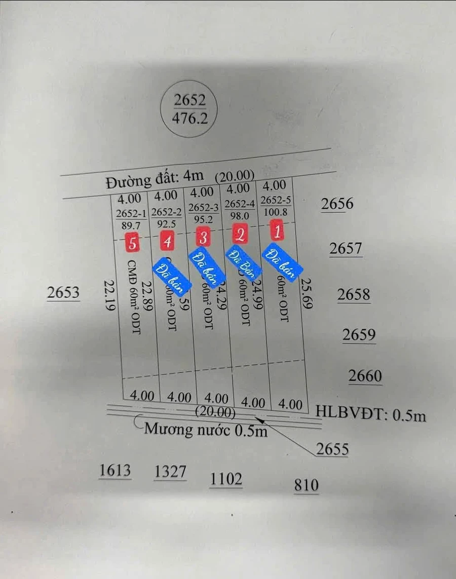 Bán đất Bình Nhâm Lái Thiêu 92m2 giá 2 tỷ 700 - Ảnh thu nhỏ 3