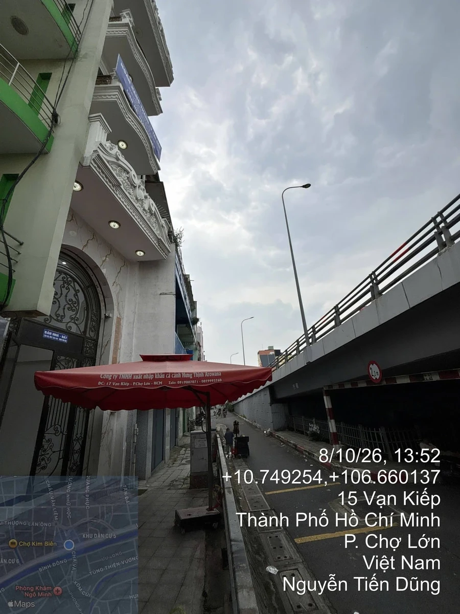 Bán nhà phố 53.2m2 mặt tiền Vạn Kiếp Quận 5 12 tỷ - Ảnh thu nhỏ 2