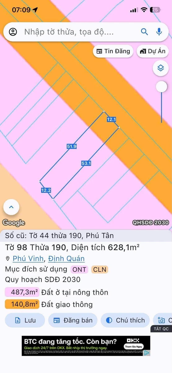 Bán đất mặt tiền Hương Lộ 120, Phú Tân 628m2, 1,7 tỷ - Ảnh thu nhỏ 4