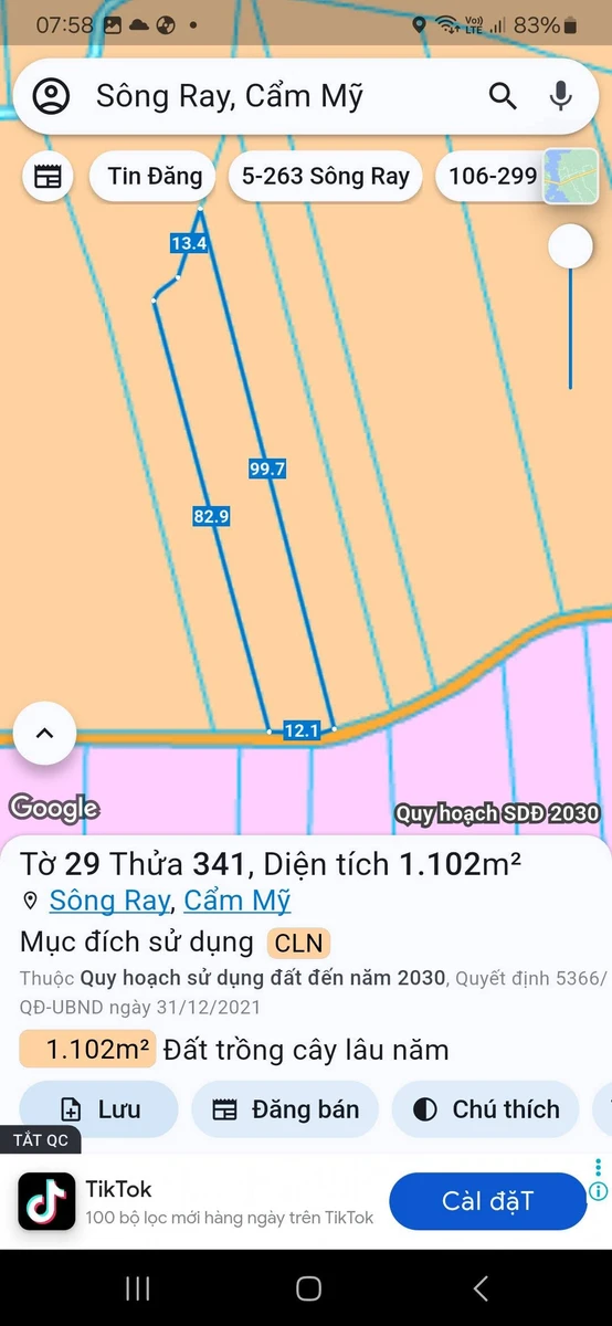 Bán đất nền mới tách thửa gần ngã tư Sông Ray, sổ riêng, giá 650-700 triệu/lô - Ảnh thu nhỏ 3