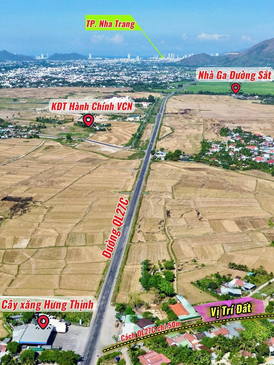 Bán đất 123m2 full thổ gần nhà ga đường sắt cao tốc, Diên Lạc, Khánh Hòa - Ảnh thu nhỏ 3