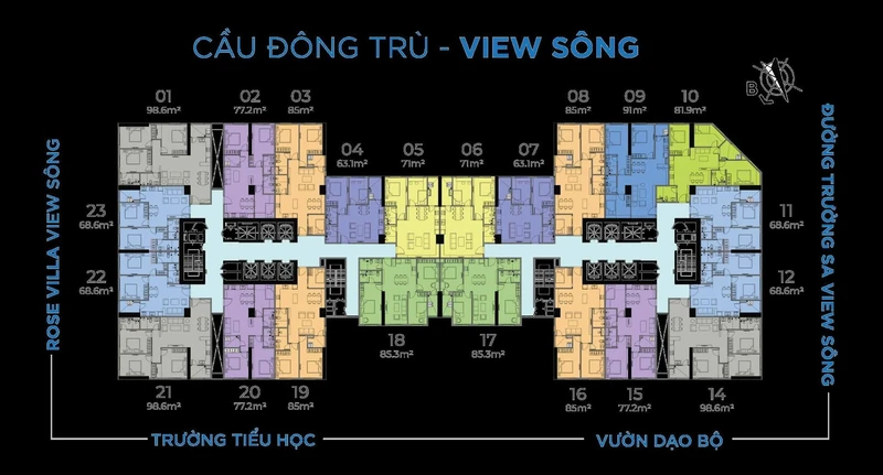 Bán căn hộ Eurowindow River 85m² 3PN 4,7 tỷ Hà Nội