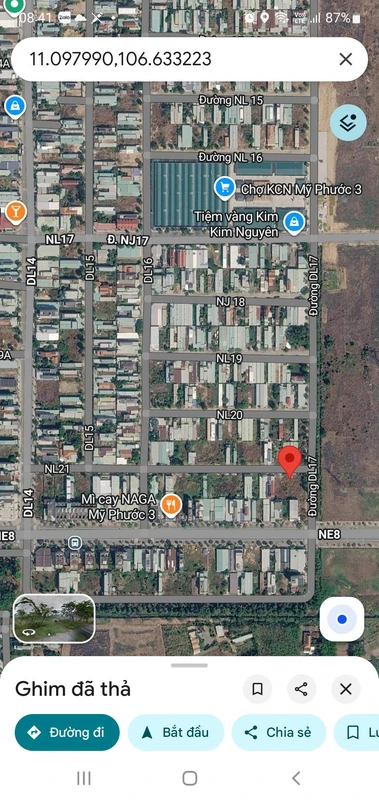 Bán lô đất 150m² đường NL21 Mỹ Phước 3, 1.7 tỷ