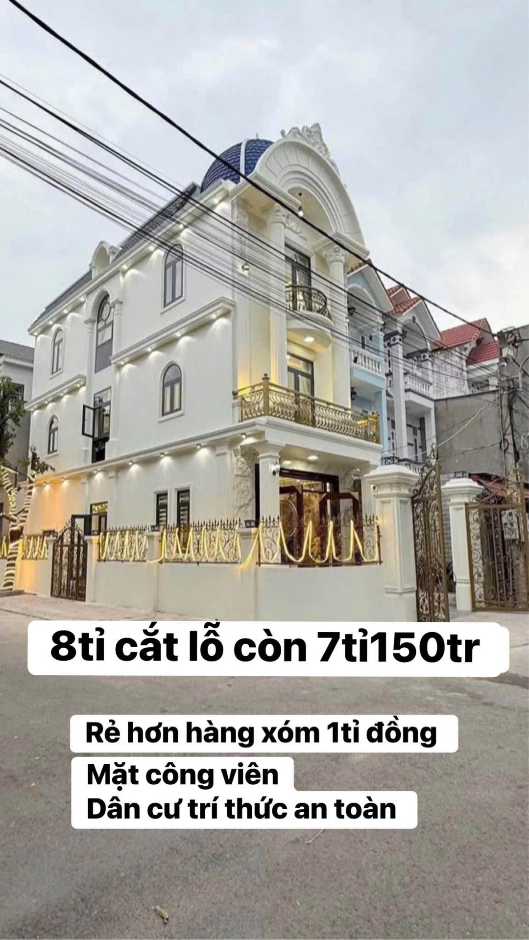 Bán nhà phố góc 2 mặt tiền 100m² 5PN Thuận An - Ảnh 1
