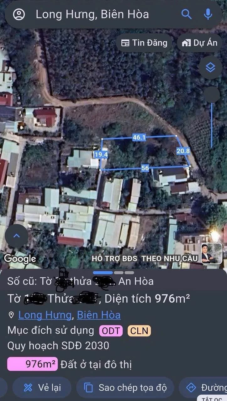 Bán gấp lô đất 976m2 tại Phường An Hòa, Phú Nhuận - Ảnh 1